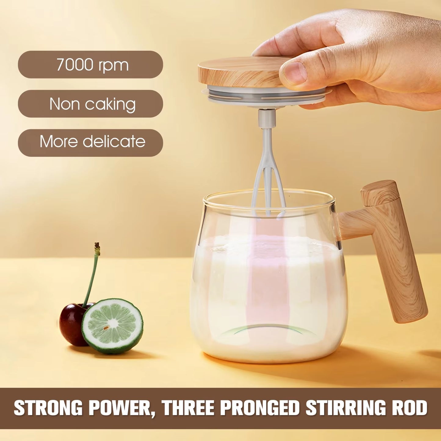 Experience Effortless Mixing with the 400ML Self Stirring Mug – 7000RPM Electric High-Speed Mixer for Coffee, Milk, and More!