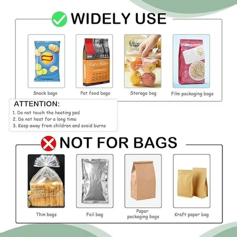 Portable Mini Chip Bag Resealer - Keep Your Snacks Fresh and Air Tight Anywhere!
