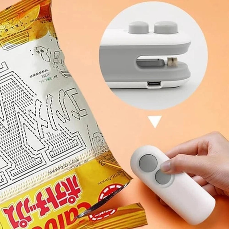 Portable Mini Chip Bag Resealer - Keep Your Snacks Fresh and Air Tight Anywhere!