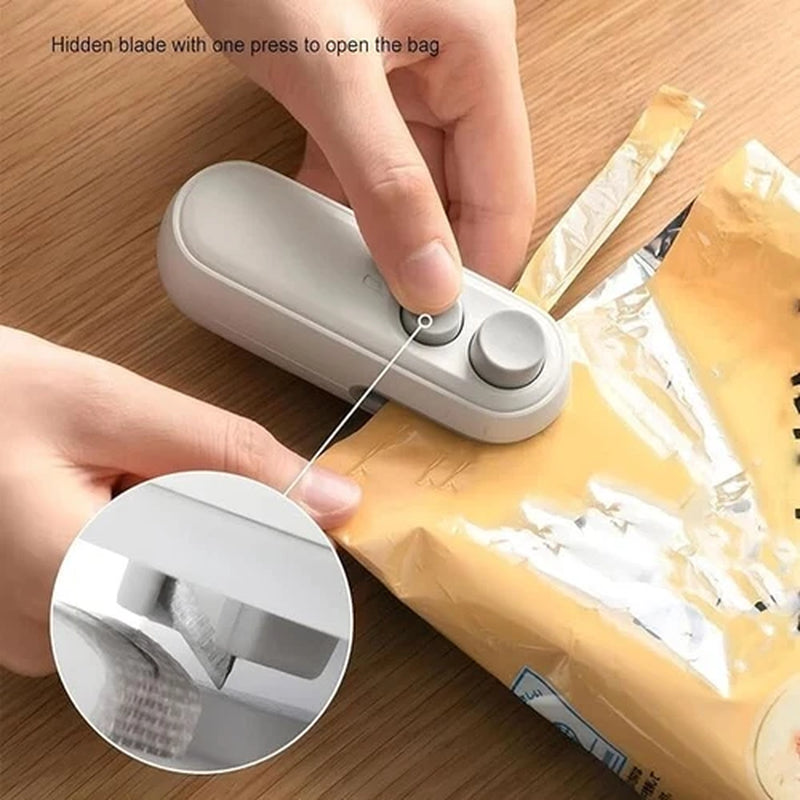 Portable Mini Chip Bag Resealer - Keep Your Snacks Fresh and Air Tight Anywhere!
