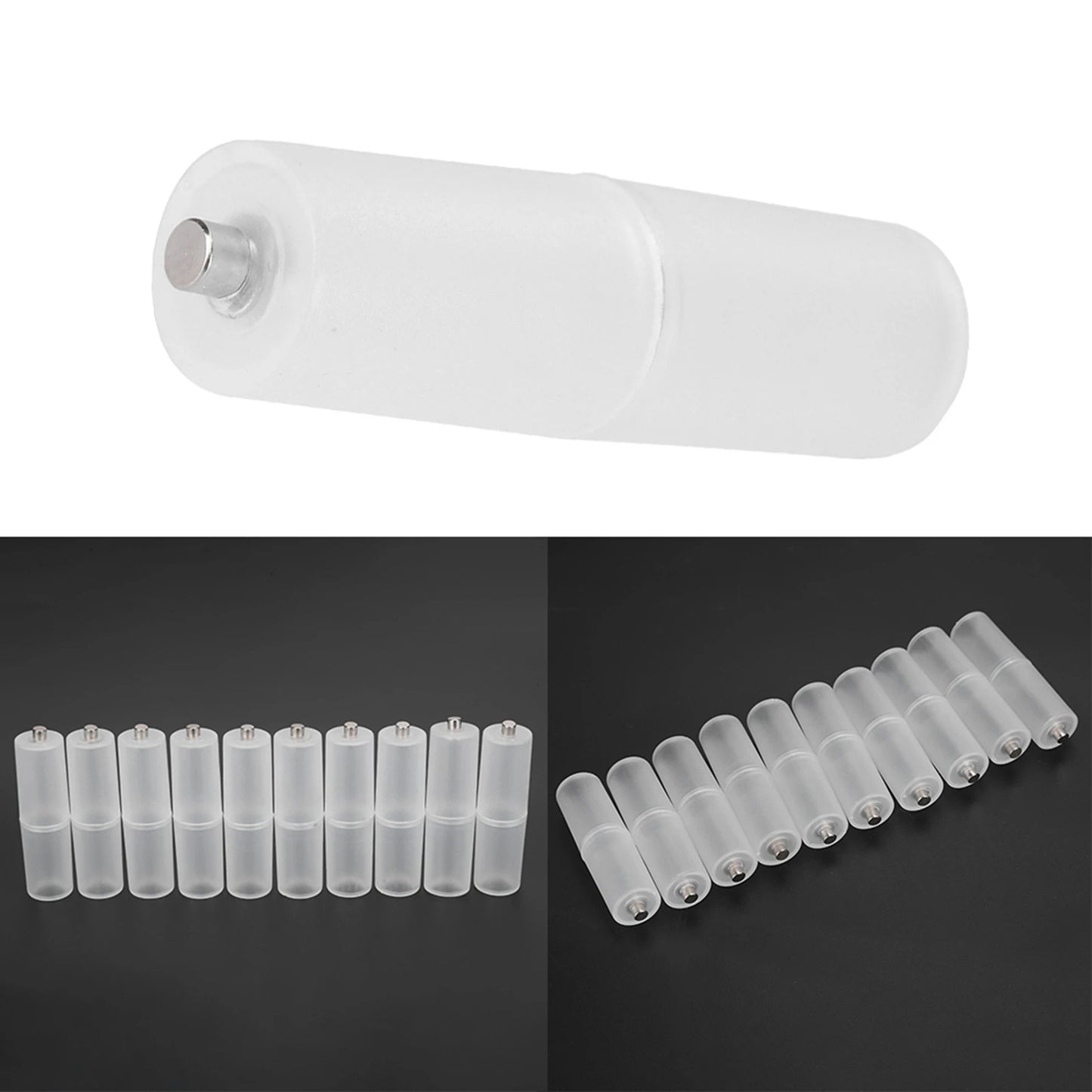 Transform Your Batteries: 10PCS AAA to AA Battery Converter Adapter for Ultimate Convenience