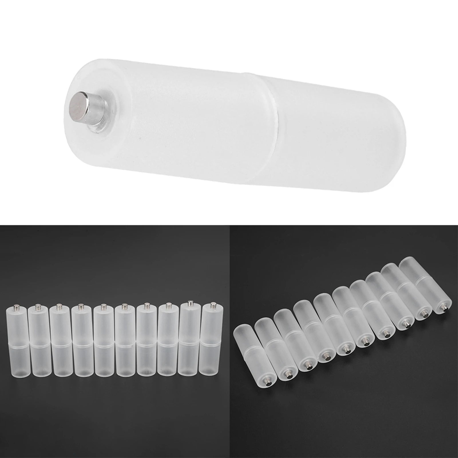 Transform Your Batteries: 10PCS AAA to AA Battery Converter Adapter for Ultimate Convenience