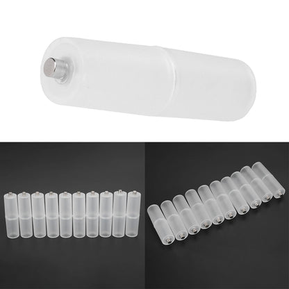 Transform Your Batteries: 10PCS AAA to AA Battery Converter Adapter for Ultimate Convenience