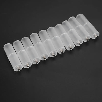 Transform Your Batteries: 10PCS AAA to AA Battery Converter Adapter for Ultimate Convenience